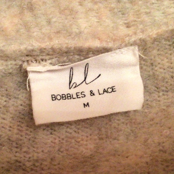 Bobbles&Lace Batwing Sleeve Open Oversized Duster - Picture 4 of 6